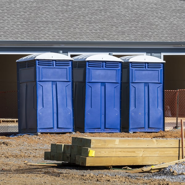 do you offer hand sanitizer dispensers inside the portable restrooms in Newhall